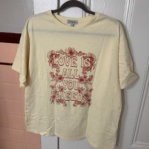 polagram graphic tee- love is all you need